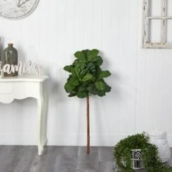 3.5' Fiddle Leaf Artificial Tree (No Pot) -Artificial Flowers Sale artificial 35 fiddle leaf artificial tree no pot nearly natural 618402