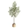35'' Frosted Pine Artificial Christmas Tree In Decorative Planter -Artificial Flowers Sale artificial 35 frosted pine artificial christmas tree in decorative planter nearly natural 807221