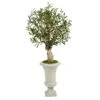3.5’ Olive Artificial Tree In Sand Colored Urn 2 3.5’ Olive Artificial Tree In Sand Colored Urn -Artificial Flowers Sale artificial 35 olive artificial tree in sand colored urn nearly natural 115490
