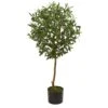 3.5’ Olive Artificial Tree In Nursery Planter