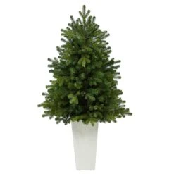 3.5’ Washington Fir Artificial Christmas Tree With 50 Clear Lights In Tower Planter 22 3.5’ Washington Fir Artificial Christmas Tree With 50 Clear Lights In Tower Planter -Artificial Flowers Sale artificial 35 washington fir artificial christmas tree with 50 clear lights in tower planter nearly natural 281177