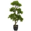37” Bonsai Styled Podocarpus Artificial Tree -Artificial Flowers Sale artificial 37 bonsai styled podocarpus artificial tree nearly natural 898249