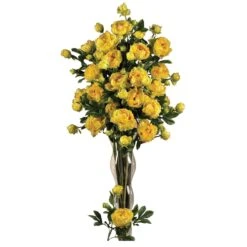38.5" Peony W/Leaves Stem (Set Of 12)" -Artificial Flowers Sale artificial 385 peony wleaves stem set of 12 nearly natural 253896