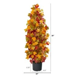 39” Autumn Maple Artificial Tree -Artificial Flowers Sale artificial 39 autumn maple artificial tree nearly natural 530254