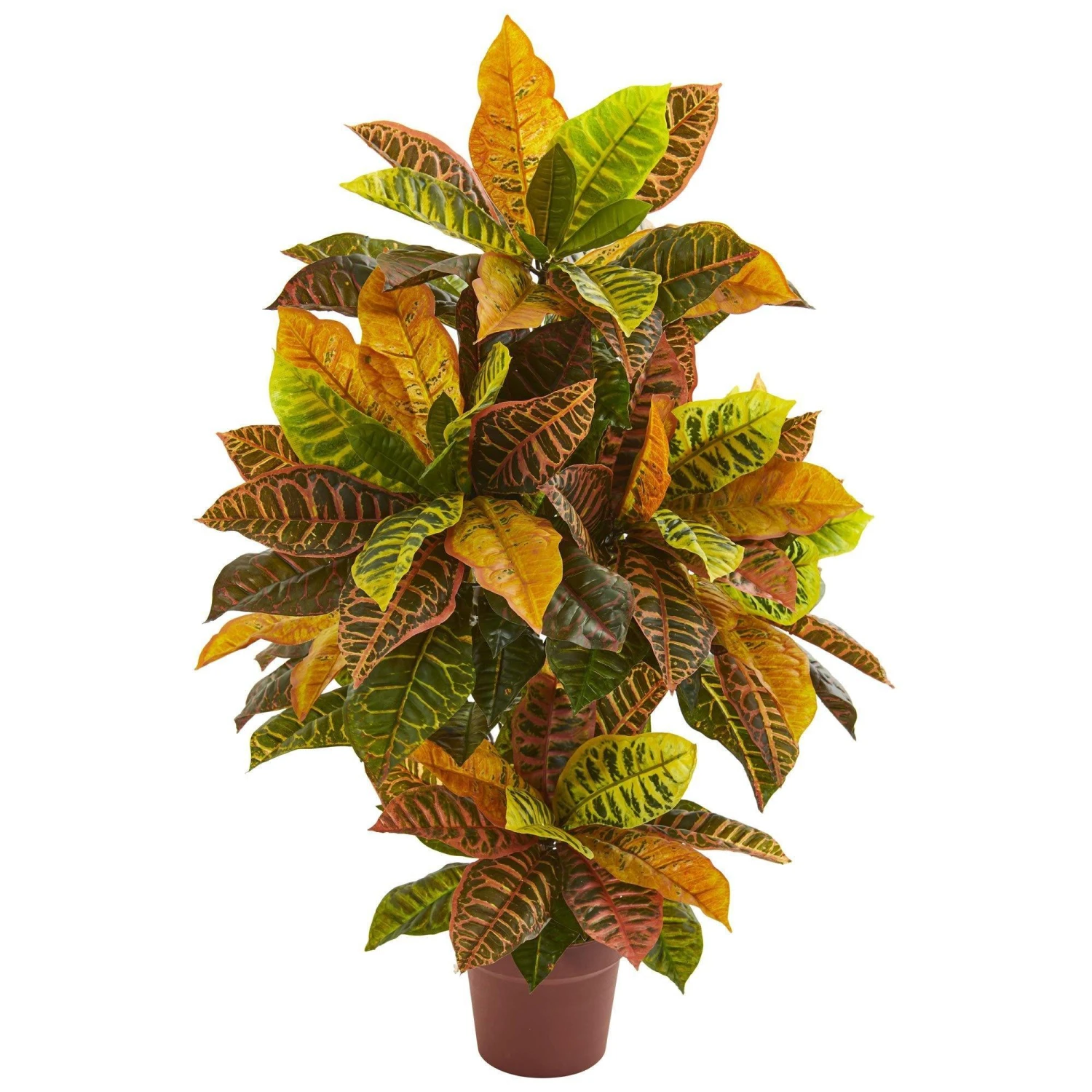 39” Croton Artificial Plant (Real Touch) 3 39” Croton Artificial Plant (Real Touch)