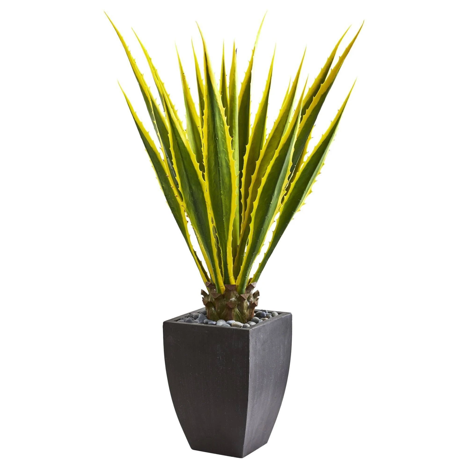 4’ Agave Artificial Plant In Black Planter 3 4’ Agave Artificial Plant In Black Planter