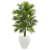 4’ Areca Artificial Palm Tree In White Planter -Artificial Flowers Sale artificial 4 areca artificial palm tree in white planter nearly natural 662106