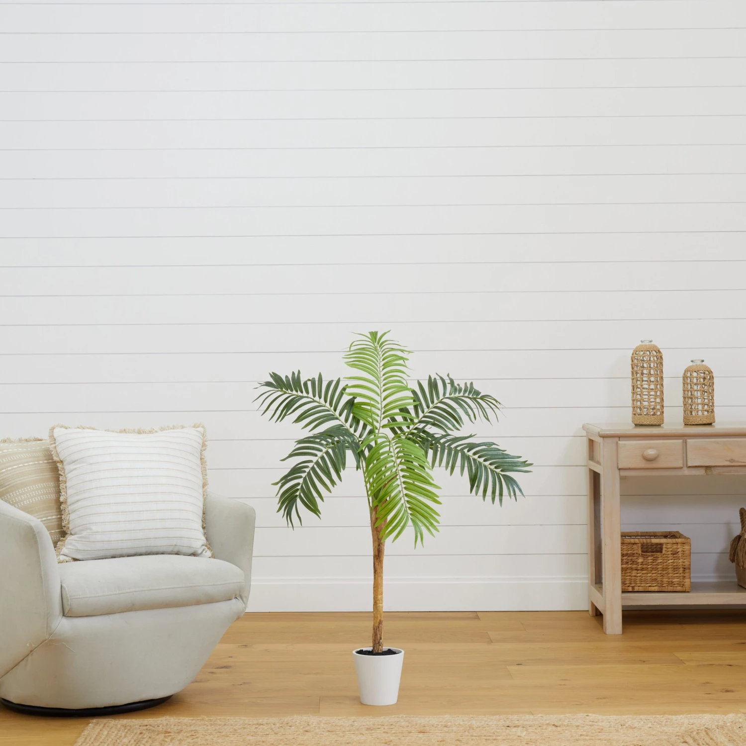 4’ Artificial Areca Palm Tree With Decorative Planter 5 4’ Artificial Areca Palm Tree With Decorative Planter - Image 3
