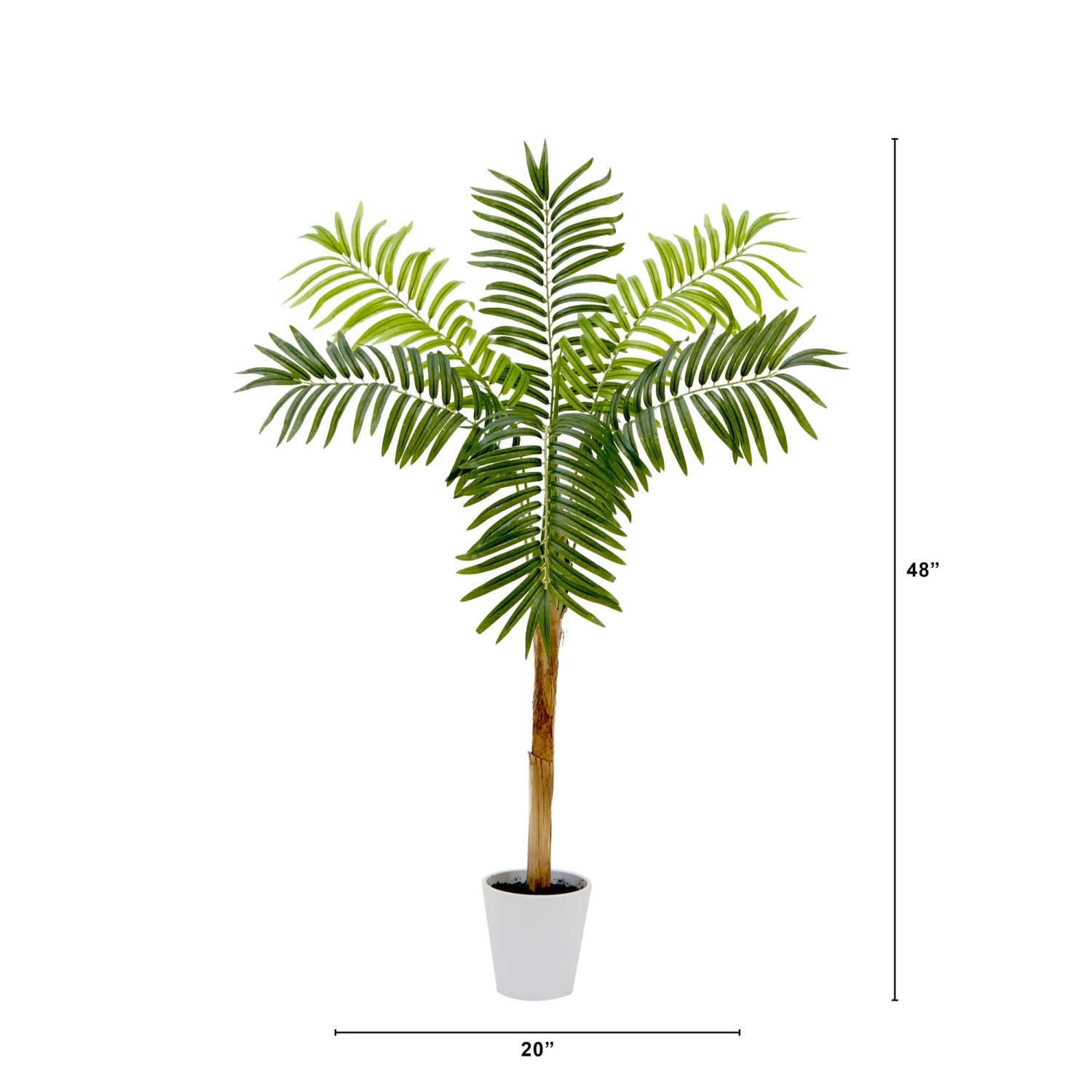 4’ Artificial Areca Palm Tree With Decorative Planter 6 4’ Artificial Areca Palm Tree With Decorative Planter - Image 4