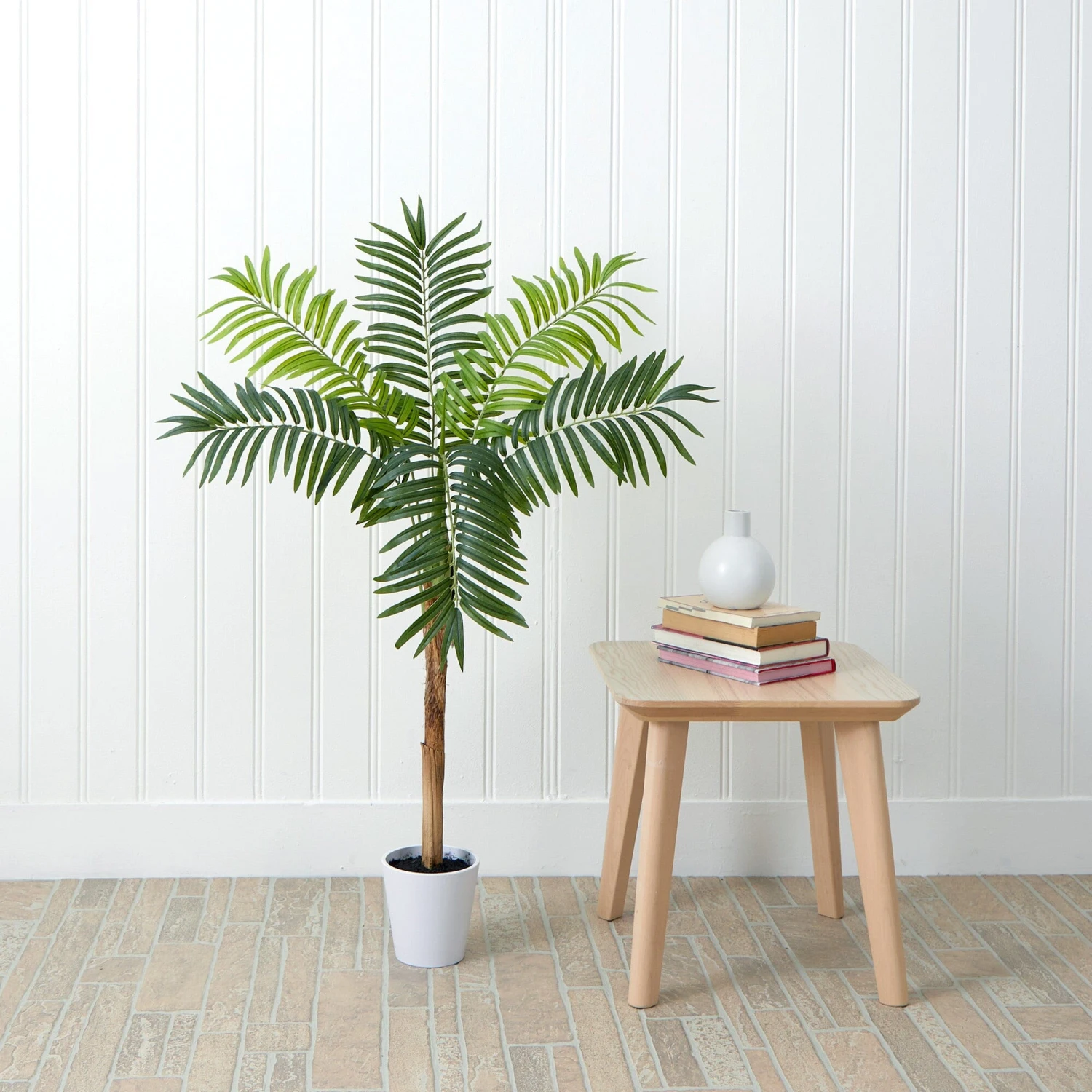 4’ Artificial Areca Palm Tree With Decorative Planter 7 4’ Artificial Areca Palm Tree With Decorative Planter - Image 5