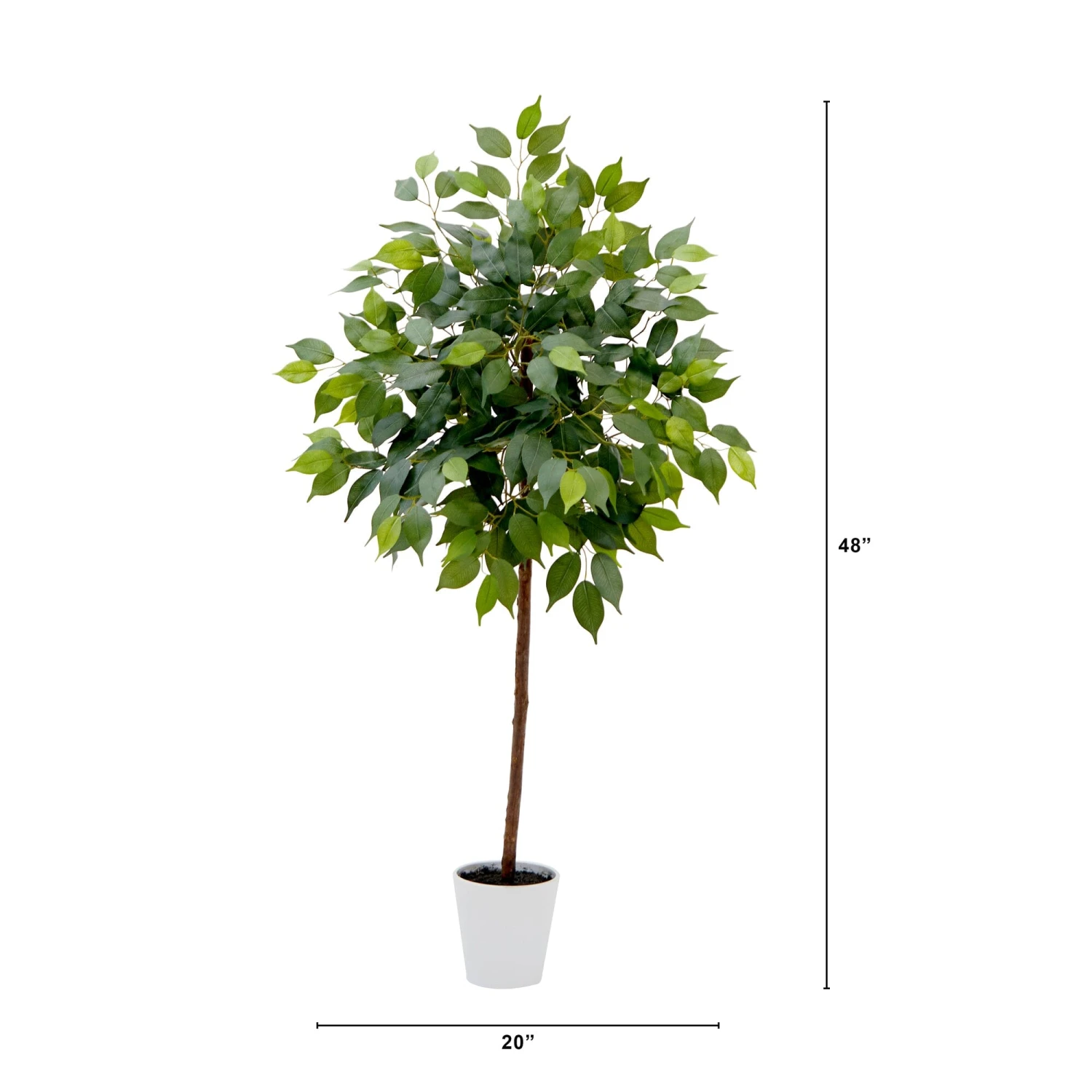 4’ Artificial Ficus Tree With Decorative Planter 5 4’ Artificial Ficus Tree With Decorative Planter - Image 3