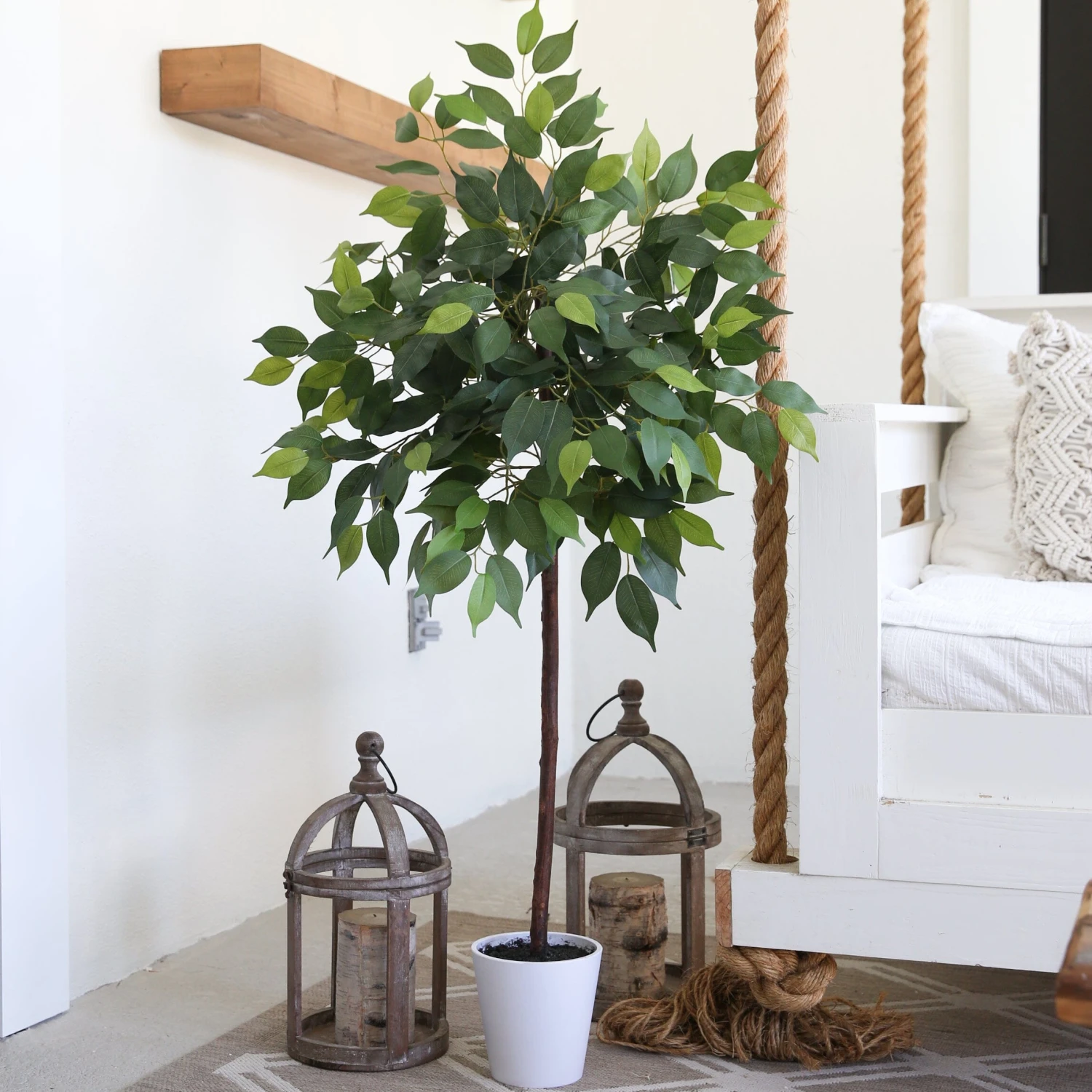 4’ Artificial Ficus Tree With Decorative Planter 4 4’ Artificial Ficus Tree With Decorative Planter - Image 2