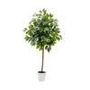4’ Artificial Ficus Tree With Decorative Planter -Artificial Flowers Sale artificial 4 artificial ficus tree with decorative planter plant in planter nearly natural 722562