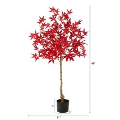 4’ Autumn Maple Artificial Fall Tree -Artificial Flowers Sale artificial 4 autumn maple artificial fall tree nearly natural 331333