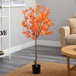 4' Autumn Maple Artificial Tree -Artificial Flowers Sale artificial 4 autumn maple artificial tree nearly natural 471943