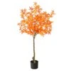 4' Autumn Maple Artificial Tree -Artificial Flowers Sale artificial 4 autumn maple artificial tree nearly natural orange 662584