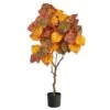4’ Autumn Umbrella Ficus Fall Artificial Tree -Artificial Flowers Sale artificial 4 autumn umbrella ficus fall artificial tree nearly natural 348217