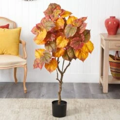 4’ Autumn Umbrella Ficus Fall Artificial Tree 10 4’ Autumn Umbrella Ficus Fall Artificial Tree -Artificial Flowers Sale artificial 4 autumn umbrella ficus fall artificial tree nearly natural 894724