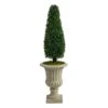 4’ Boxwood Tower Artificial Topiary Tree In Sand Finished Urn UV Resistant (Indoor/Outdoor) 1 4’ Boxwood Tower Artificial Topiary Tree In Sand Finished Urn UV Resistant (Indoor/Outdoor) -Artificial Flowers Sale artificial 4 boxwood tower artificial topiary tree in sand finished urn uv resistant indooroutdoor nearly natural 107621