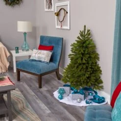 4' Cambridge Spruce Flat Back Artificial Christmas Tree With 100 Warm White (Multifunction) LED Lights And 221 Bendable Branches 21 4' Cambridge Spruce Flat Back Artificial Christmas Tree With 100 Warm White (Multifunction) LED Lights And 221 Bendable Branches -Artificial Flowers Sale artificial 4 cambridge spruce flat back artificial christmas tree with 100 warm white multifunction led lights and 221 bendable branches nearly natural 819801