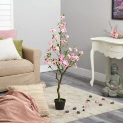 4’ Cherry Blossom Artificial Plant -Artificial Flowers Sale artificial 4 cherry blossom artificial plant nearly natural 838210