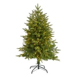 4’ Colorado Mountain Fir “Natural Look” Artificial Christmas Tree With 150 Clear LED Lights