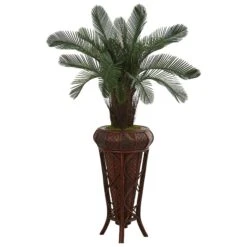 4’ Cycas Artificial Tree In Decoorative Stand(Indoor/Outdoor)