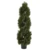 4’ Double Pond Cypress Spiral Topiary UV Resistant (Indoor/Outdoor) 1 4’ Double Pond Cypress Spiral Topiary UV Resistant (Indoor/Outdoor) -Artificial Flowers Sale artificial 4 double pond cypress spiral topiary uv resistant indooroutdoor nearly natural 152254