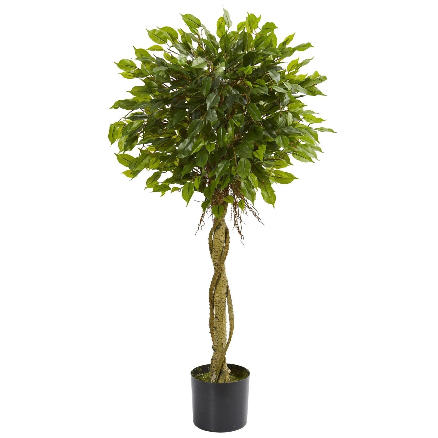4' Ficus Artificial Topiary Tree UV Resistant (Indoor/Outdoor) 3 4' Ficus Artificial Topiary Tree UV Resistant (Indoor/Outdoor)