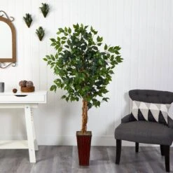 4' Ficus Auriculata Artificial Silk Tree -Artificial Flowers Sale artificial 4 ficus auriculata artificial silk tree nearly natural 526648