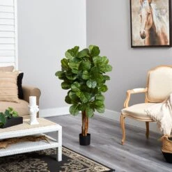 4’ Fiddle Leaf Fig Artificial Tree 6 4’ Fiddle Leaf Fig Artificial Tree -Artificial Flowers Sale artificial 4 fiddle leaf fig artificial tree nearly natural 501720