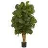4’ Fiddle Leaf Fig Artificial Tree -Artificial Flowers Sale artificial 4 fiddle leaf fig artificial tree nearly natural 781315