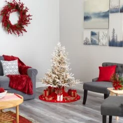 4’ Flocked Fraser Fir Artificial Christmas Tree With 300 Warm White Lights And 967 Bendable Branches 14 4’ Flocked Fraser Fir Artificial Christmas Tree With 300 Warm White Lights And 967 Bendable Branches -Artificial Flowers Sale artificial 4 flocked fraser fir artificial christmas tree with 300 warm white lights and 967 bendable branches nearly natural 457207