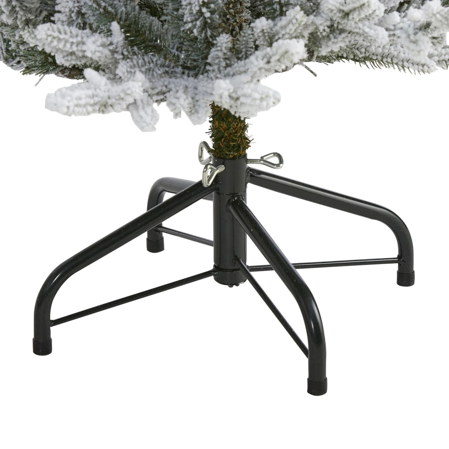 4’ Flocked Fraser Fir Artificial Christmas Tree With 300 Warm White Lights And 967 Bendable Branches 6 4’ Flocked Fraser Fir Artificial Christmas Tree With 300 Warm White Lights And 967 Bendable Branches - Image 4