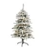 4’ Flocked Livingston Fir Artificial Christmas Tree With Pine Cones And 150 Clear Warm LED Lights -Artificial Flowers Sale artificial 4 flocked livingston fir artificial christmas tree with pine cones and 150 clear warm led lights nearly natural 175567