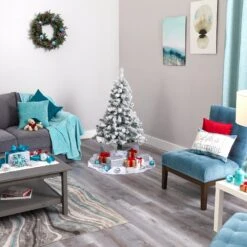 4' Flocked Rock Springs Spruce Artificial Christmas Tree 13 4' Flocked Rock Springs Spruce Artificial Christmas Tree -Artificial Flowers Sale artificial 4 flocked rock springs spruce artificial christmas tree nearly natural 151849