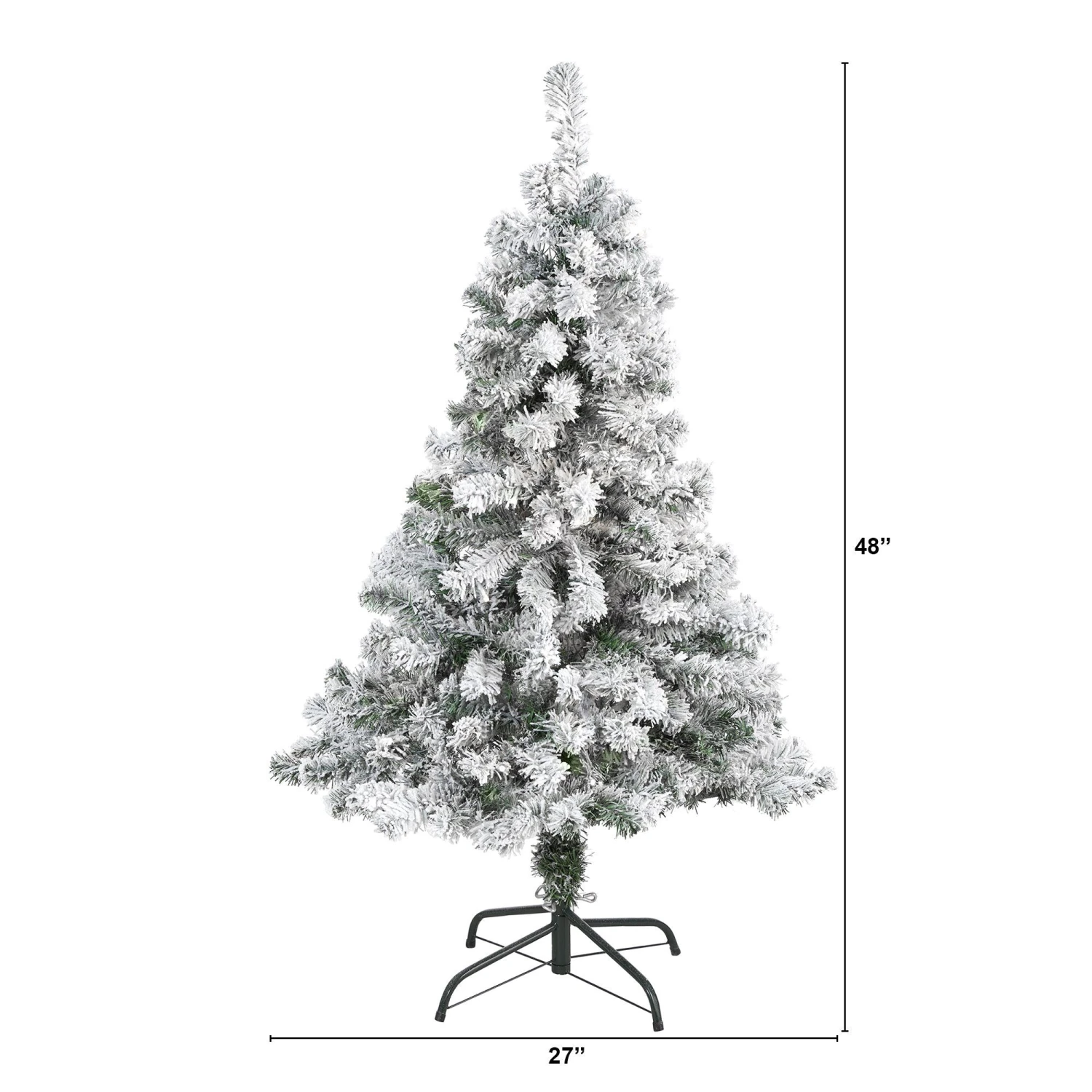 4' Flocked Rock Springs Spruce Artificial Christmas Tree 4 4' Flocked Rock Springs Spruce Artificial Christmas Tree - Image 2