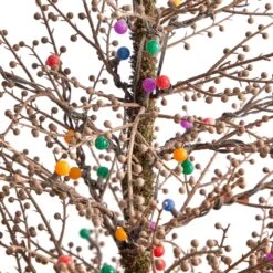4’ Frosted Berry Twig Artificial Christmas Tree -Artificial Flowers Sale artificial 4 frosted berry twig tree with 100 multicolored gum ball led lights and 240 bendable branches nearly natural 846222