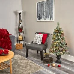 4’ Frosted Pine, Pinecone And Berries Artificial Christmas Tree With 100 Clear LED Lights In Decorative Urn 14 4’ Frosted Pine, Pinecone And Berries Artificial Christmas Tree With 100 Clear LED Lights In Decorative Urn -Artificial Flowers Sale artificial 4 frosted pine pinecone and berries artificial christmas tree with 100 clear led lights in decorative urn nearly natural 572337