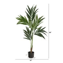 4’ Kentia Artificial Palm Tree -Artificial Flowers Sale artificial 4 kentia artificial palm tree nearly natural 268544