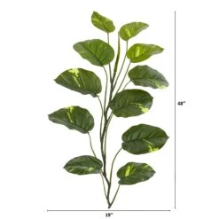 4' Large Leaf Pothos Artificial Vinning Plant (set Of 4) -Artificial Flowers Sale artificial 4 large leaf pothos artificial vinning plant set of 4 nearly natural 569976