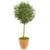 4’ Olive Artificial Tree In Terra Cotta Planter -Artificial Flowers Sale artificial 4 olive artificial tree in terra cotta planter nearly natural 403505