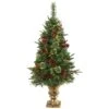 4’ Pine, Pinecone And Berries Artificial Christmas Tree In Decorative Urn -Artificial Flowers Sale artificial 4 pine pinecone and berries artificial christmas tree in decorative urn nearly natural 870354