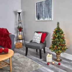 4’ Pine, Pinecone And Berries Artificial Christmas Tree With 100 Clear LED Lights In Decorative Urn 15 4’ Pine, Pinecone And Berries Artificial Christmas Tree With 100 Clear LED Lights In Decorative Urn -Artificial Flowers Sale artificial 4 pine pinecone and berries artificial christmas tree with 100 clear led lights in decorative urn nearly natural 682962