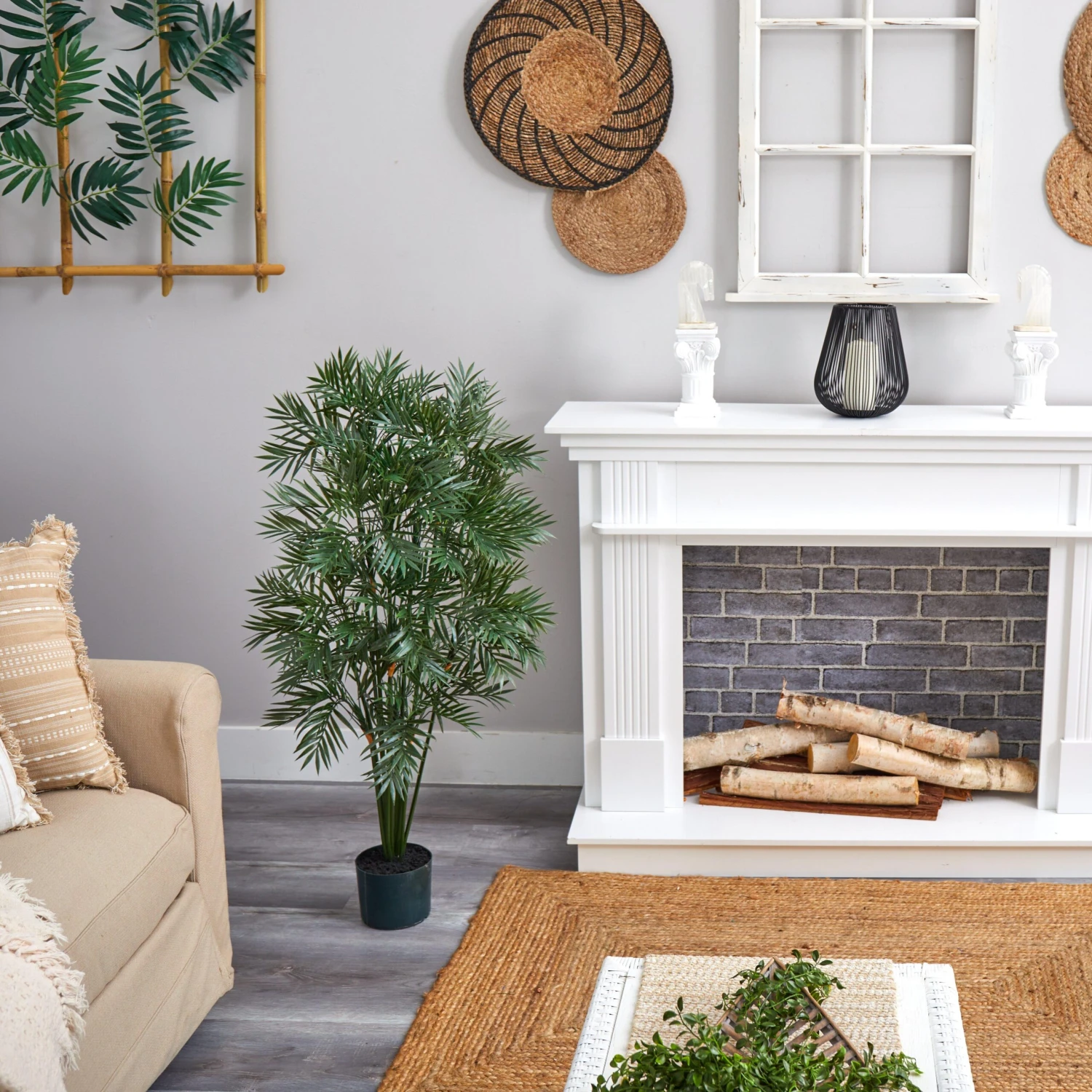 4' Artificial Parlour Palm Tree 4 4' Artificial Parlour Palm Tree - Image 2