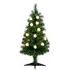 4' Pre-Lit Fiber Optic Artificial Christmas Tree With Mixed Tips And 37 LED Warm White Lights -Artificial Flowers Sale artificial 4 pre lit fiber optic artificial christmas tree with mixed tips and 37 led warm white lights nearly natural 367325