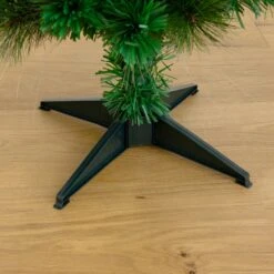 4' Pre-Lit Fiber Optic Artificial Christmas Tree With Mixed Tips And 37 LED Warm White Lights -Artificial Flowers Sale artificial 4 pre lit fiber optic artificial christmas tree with mixed tips and 37 led warm white lights nearly natural 882661