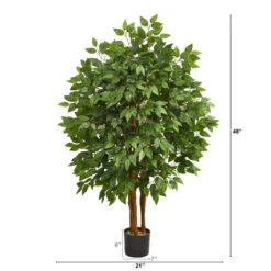 4’ Super Deluxe Artificial Ficus Tree 7 4’ Super Deluxe Artificial Ficus Tree -Artificial Flowers Sale artificial 4 super deluxe artificial ficus tree nearly natural 170202