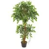 4’ Variegated Ficus Artificial Tree -Artificial Flowers Sale artificial 4 variegated ficus artificial tree nearly natural 463508
