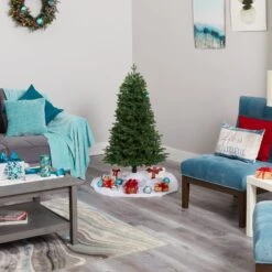 4' Vermont Fir Artificial Christmas Tree With 100 Clear LED Lights 13 4' Vermont Fir Artificial Christmas Tree With 100 Clear LED Lights -Artificial Flowers Sale artificial 4 vermont fir artificial christmas tree with 100 clear led lights nearly natural 423817